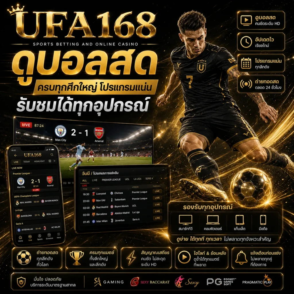 ดูบอลสด UFA168